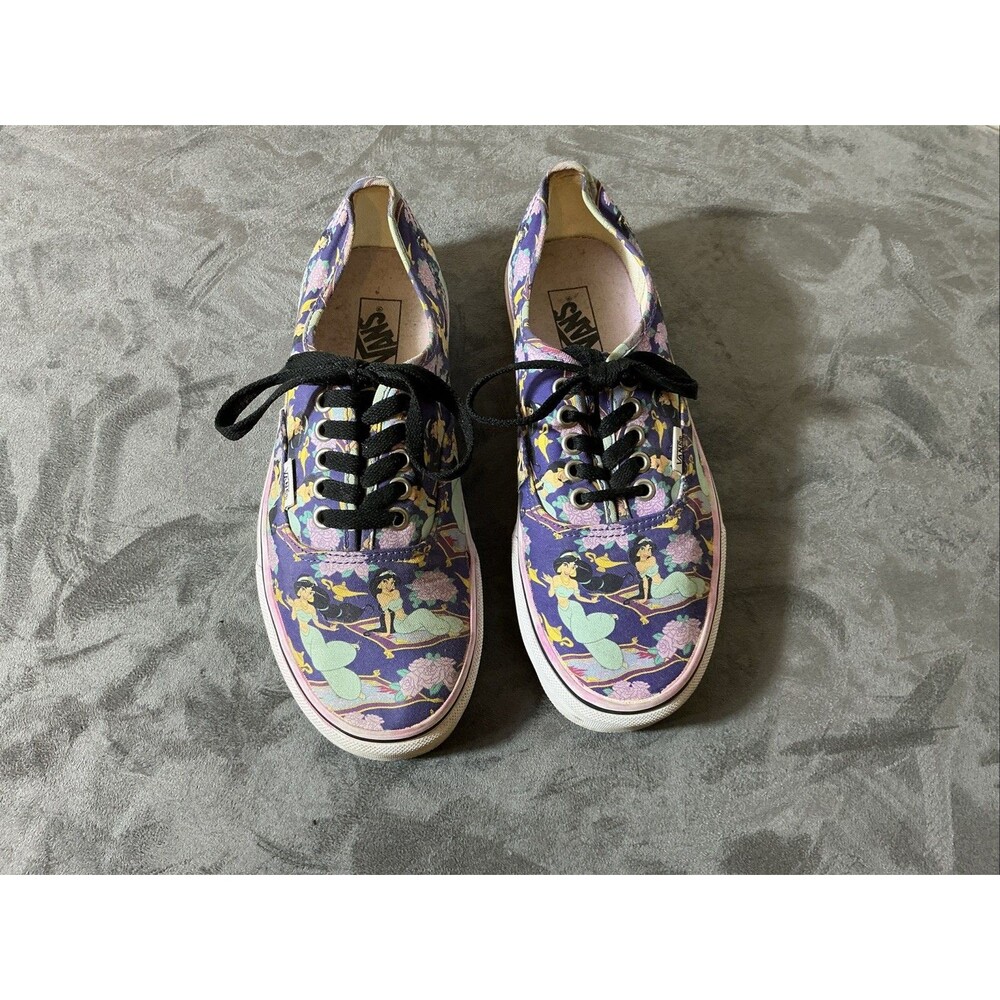 Vans Off The Wall Disney Aladdin Princess Jasmine Lace up Shoes Women’s Size 8.5
